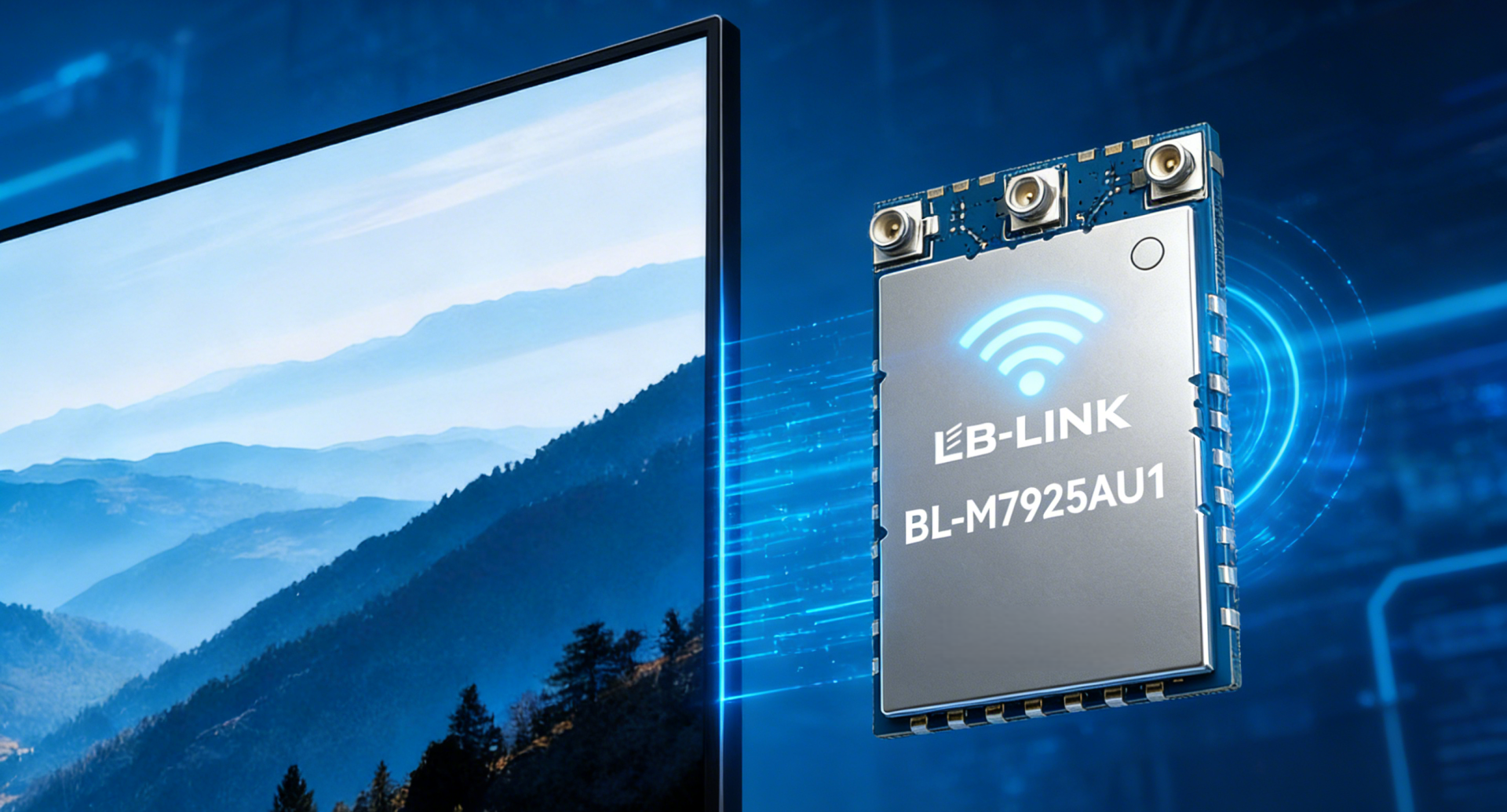 LB-LINK BL-M7925AU1 WiFi7 Bluetooth 5.4 Module for Smart TV 4K/8K UHD Low Latency