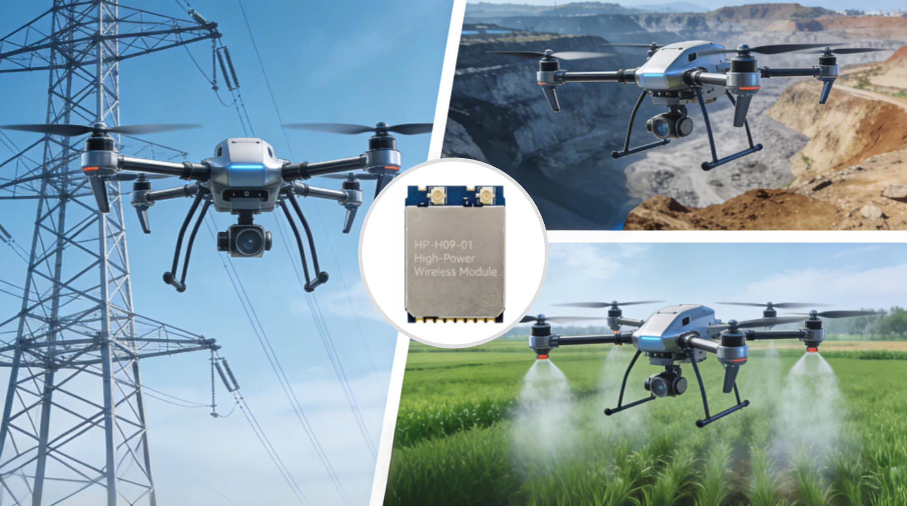 Рішення для передачі зображень БПЛА HP-H09-01 | Вирішіть проблеми, пов’язані з довгостроковістю та стабільністю