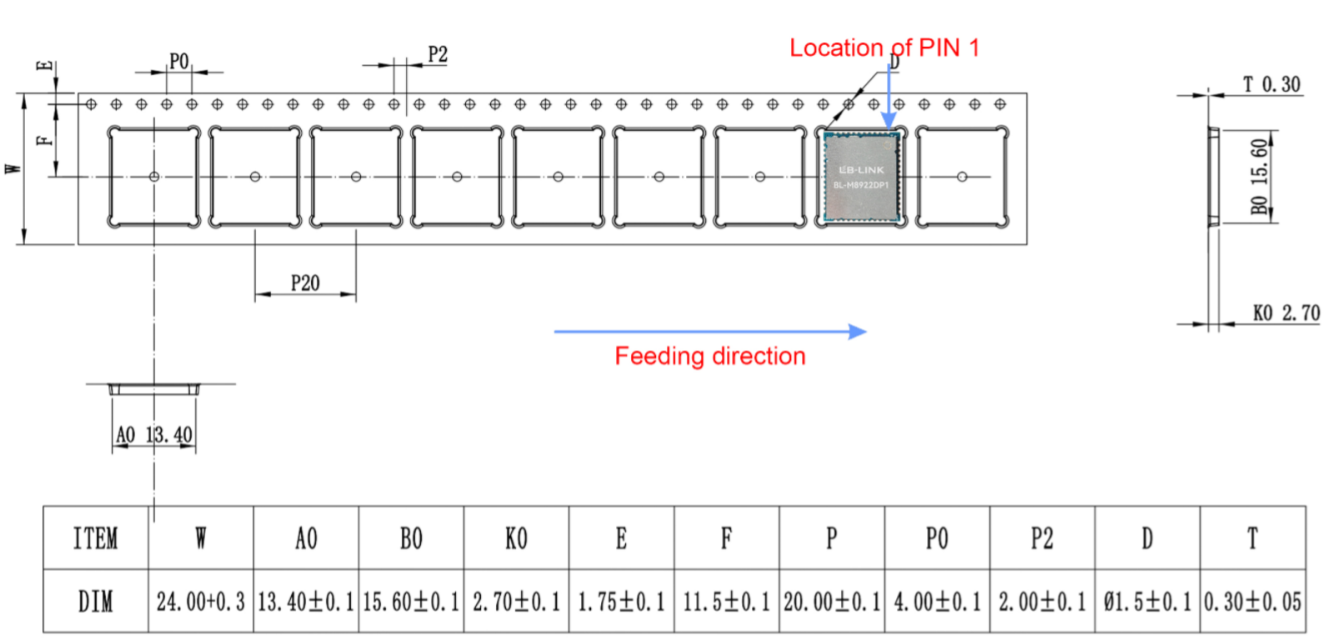BL-M8922DP1 Triple-Band WiFi 7 Module Package Dimensions1.png