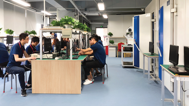 R&D laboratory test area